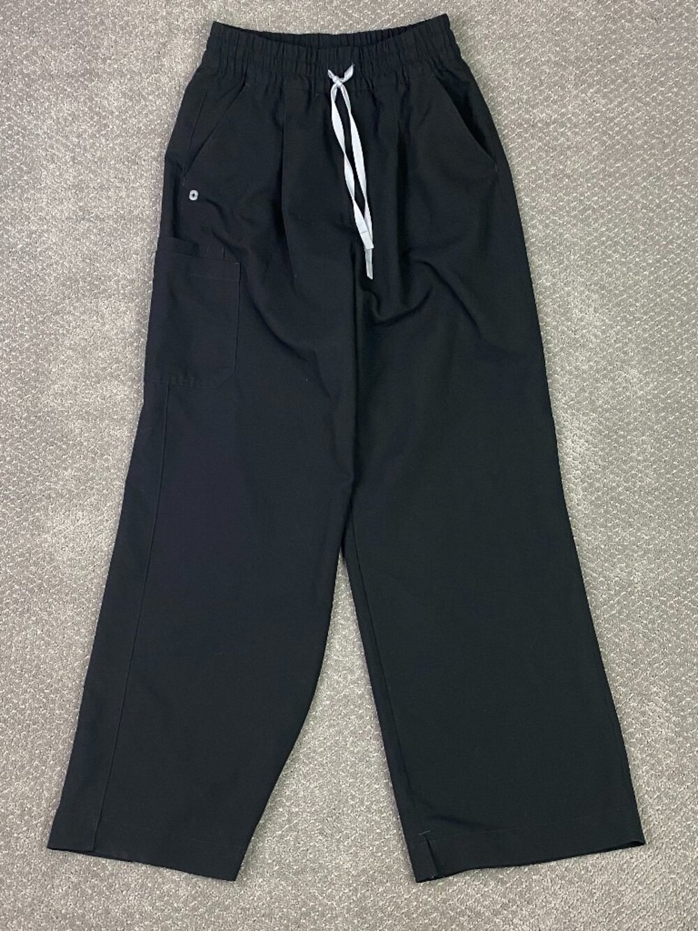 Figs Ultra High Rise Shelby Wide Leg Scrub Pants Womens M/T Medium Tall Black